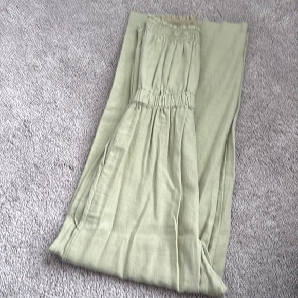 Abercrombie & Fitch Strapless Linen Jumpsuit - Picture 2 of 2